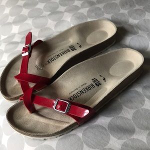Red 🍒 Birkenstocks!